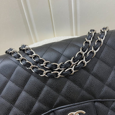 Chanel Jumbo Classic Flap SF in Black Caviar and SHW