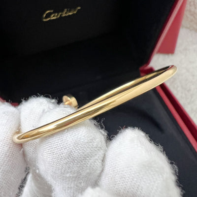 Cartier Juste Un Clou JUC Bracelet Small Model in 18K Rose Gold Sz 16