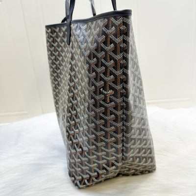 Goyard Saint Louis GM Tote in Black Signature Goyardine Canvas