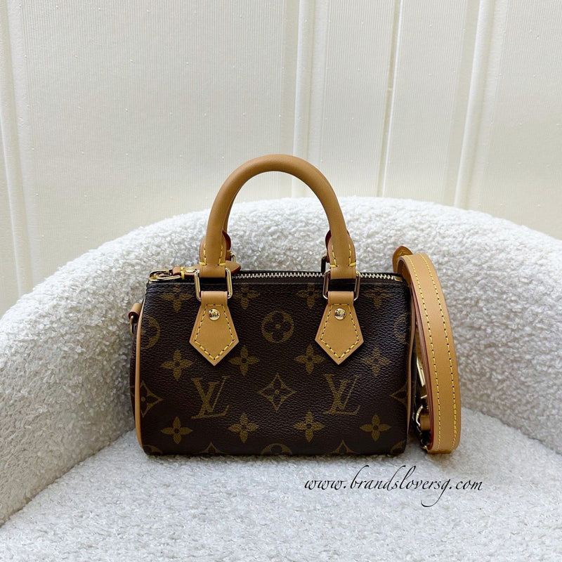 LV Nano Speedy in Monogram Canvas and GHW