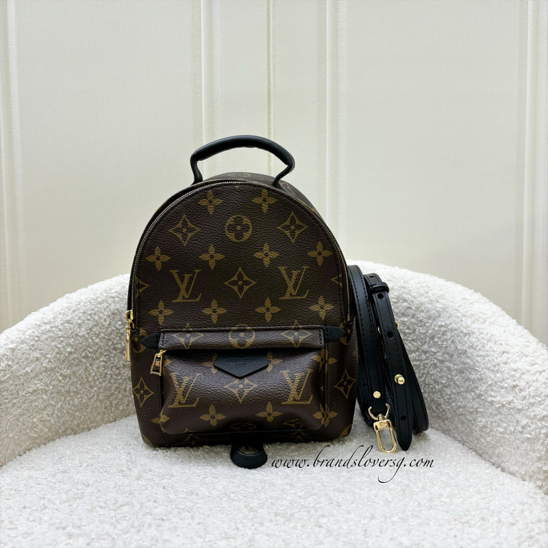 LV Palm Springs Mini Backpack in Monogram Canvas and GHW