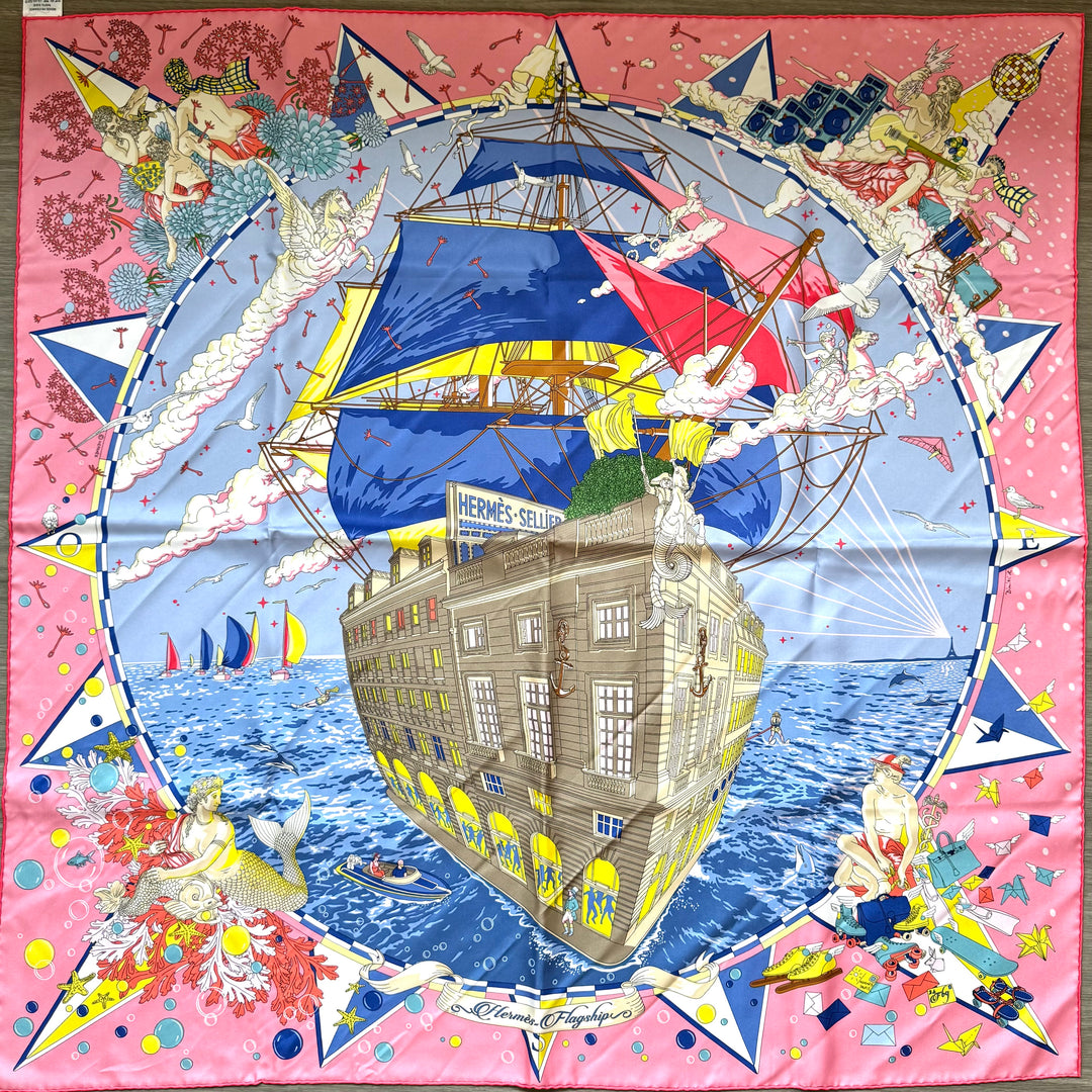Hermes Faubourg 90cm Scarf in 100% Silk – Brands Lover