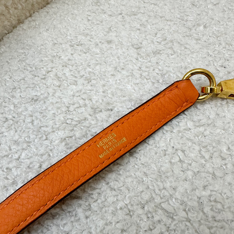 Hermes Bolide 31 in Orange Clemence Leather and GHW