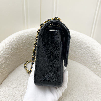 Chanel Medium Classic Flap CF in Black Caviar and GHW