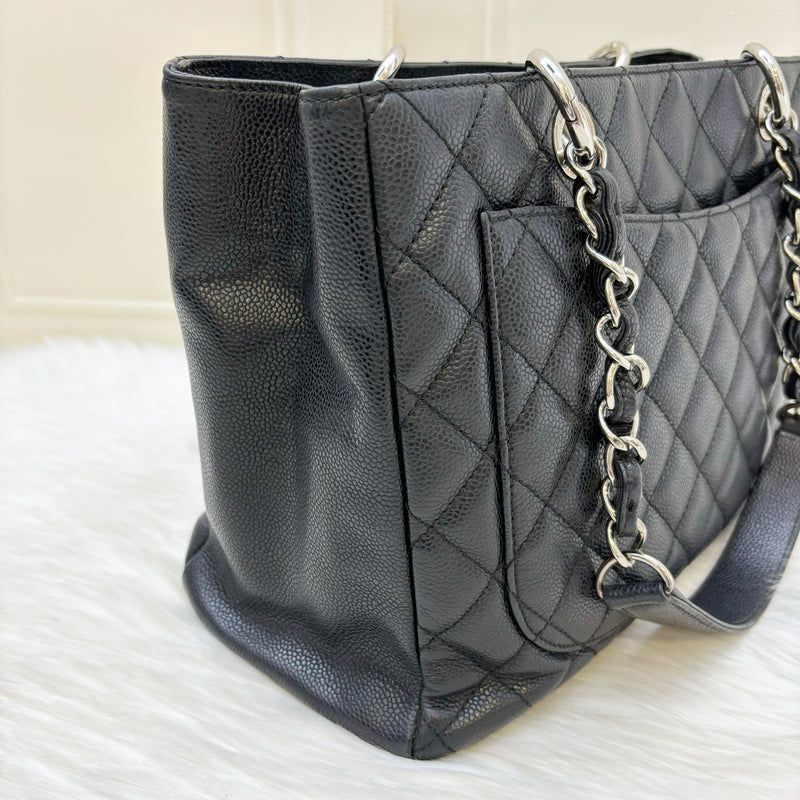 Chanel Grand Shopping Tote GST in Black Caviar and SHW