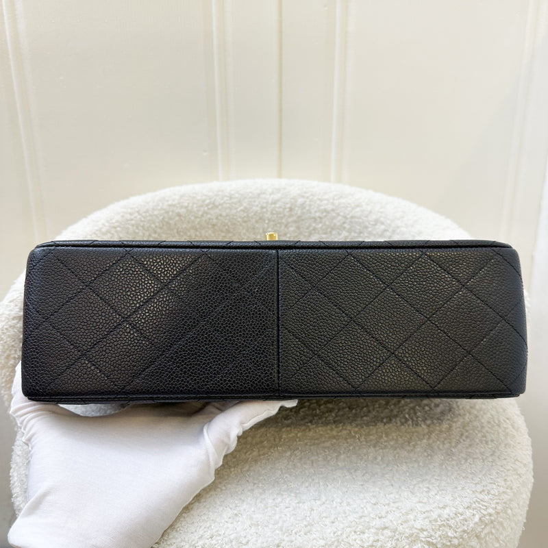 Chanel Jumbo Classic Flap DF in Black Caviar and GHW