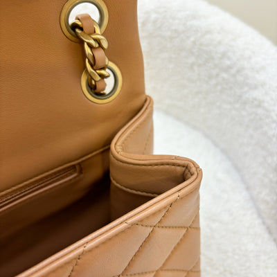 Chanel 23P Seasonal Flap Bag in Caramel Lambskin and AGHW