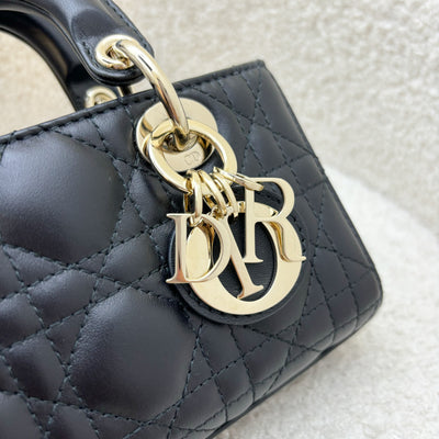 Dior Micro Lady D-Joy Bag in Black Cannage Lambskin and LGHW