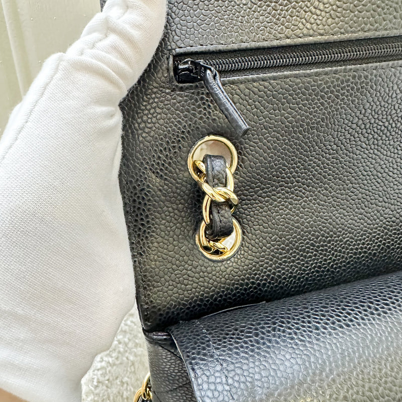 Chanel Jumbo Classic Flap DF in Black Caviar and GHW