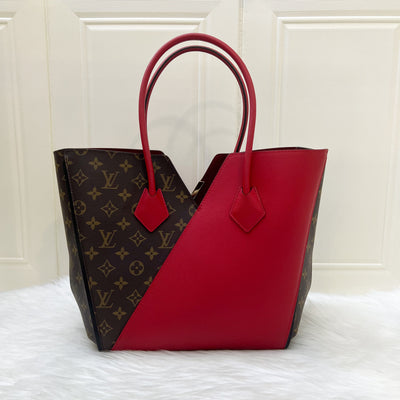 Louis Vuitton LV Kimono Tote Bag in Monogram Canvas, Red Leather and GHW