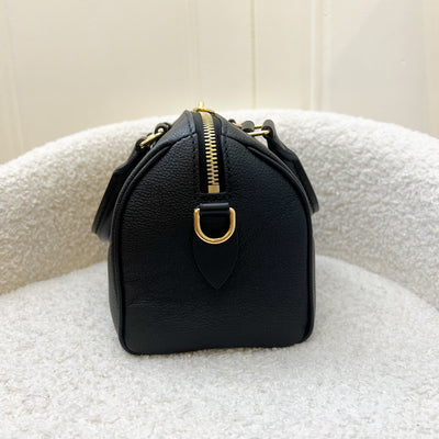 LV Speedy Bandouliere 20 in Black Giant Monogram Empreinte Leather and GHW