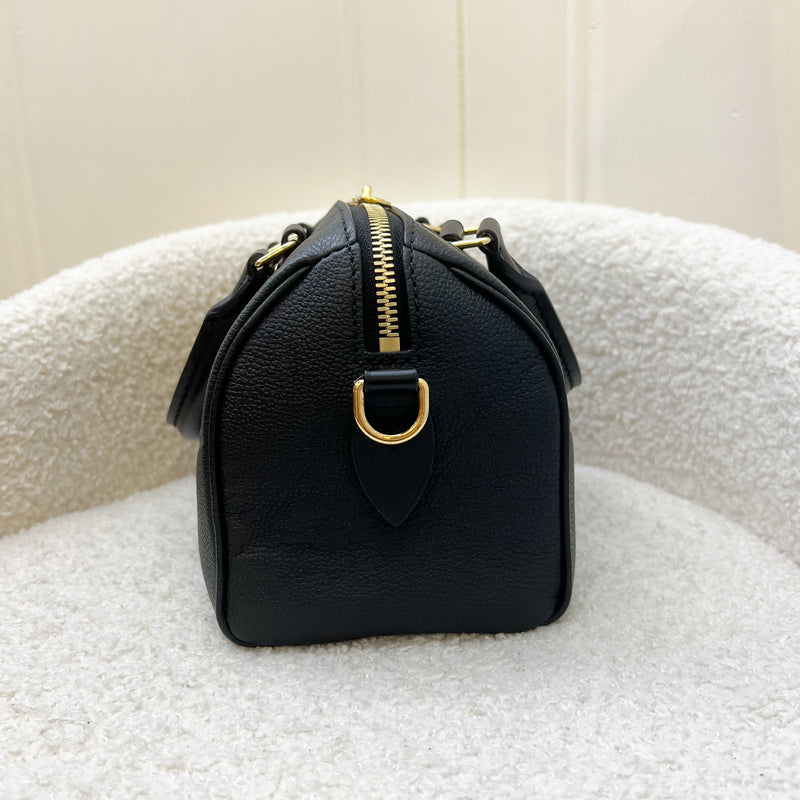 LV Speedy Bandouliere 20 in Black Giant Monogram Empreinte Leather and GHW