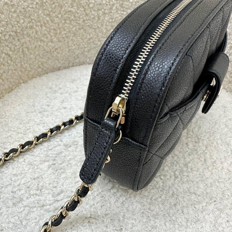Chanel 24S Mini Camera Bag in Black Caviar and LGHW