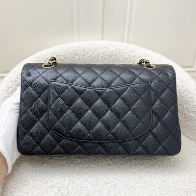 Chanel Medium Classic Flap CF in Black Caviar and GHW