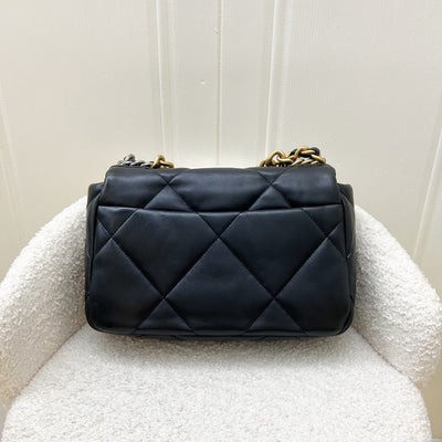 Chanel 19 Small Flap in Black Lambskin and 3-Tone HW