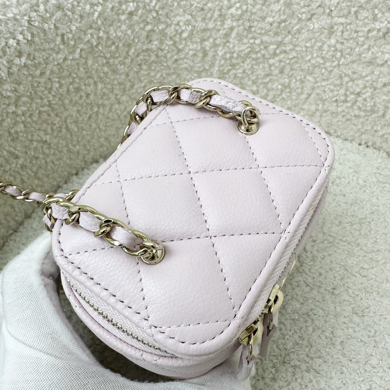 Chanel 22S Mini Vanity in Pink Caviar and LGHW