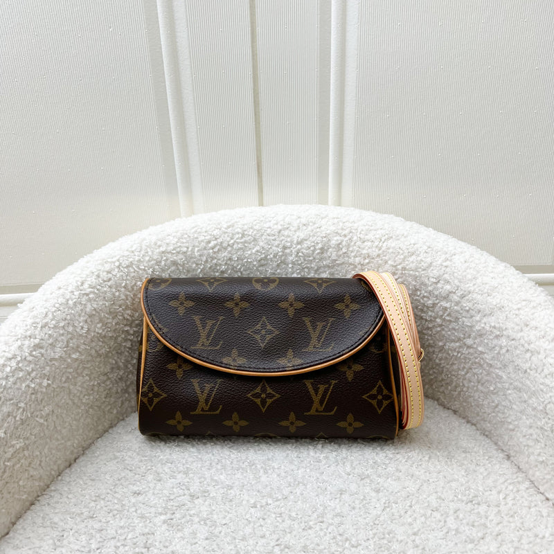 LV Pochette Friendly Two Way Mini Bag in Monogram Canvas GHW