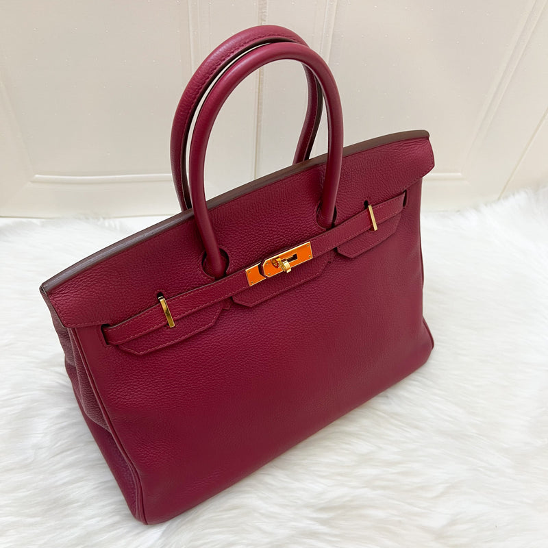 Hermes Birkin 35 in Rubis Togo Leather and GHW