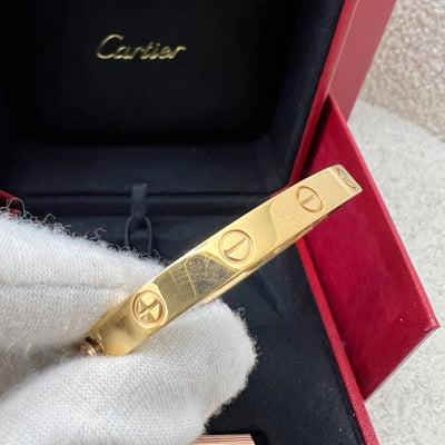 Cartier Love Bracelet in 18K Rose Gold Size 16