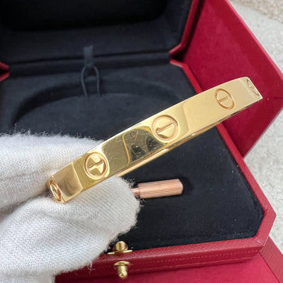 Cartier Love Bracelet in 18K Rose Gold Size 16