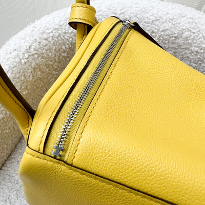 Hermes Lindy 26 in Sun Yellow Evercolor Leather and PHW