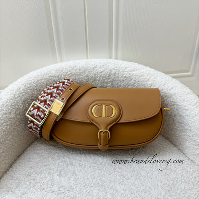 Dior Bobby East West Bag in Camel Calfskin and AGHW