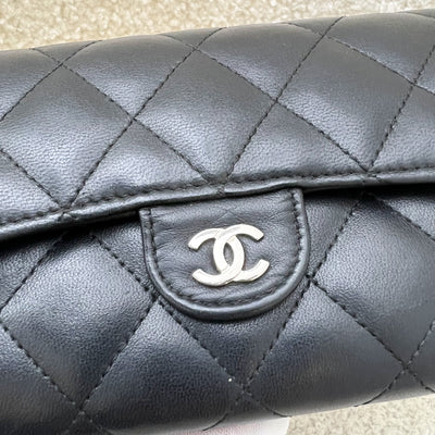 Chanel Classic Long Wallet in Black Lambskin and SHW