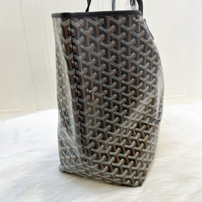 Goyard Saint Louis GM Tote in Black Signature Goyardine Canvas