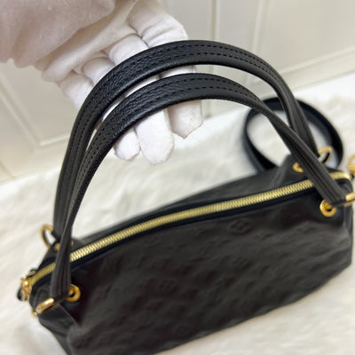 LV Ponthieu PM Bag in Black Empreinte Leather and GHW