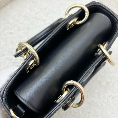 Dior Micro Lady D-Joy Bag in Black Cannage Lambskin and LGHW