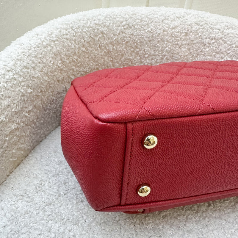 Chanel Medium Business Affinity Flap in Red Caviar and LGHW