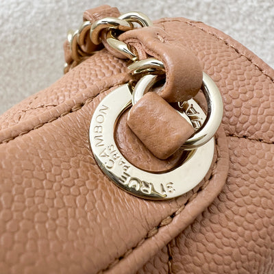 Chanel Business Affinity Medium Flap in 21P Caramel Caviar and LGHW