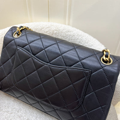 Chanel 23P Seasonal Flap Bag in Black Lambskin and AGHW