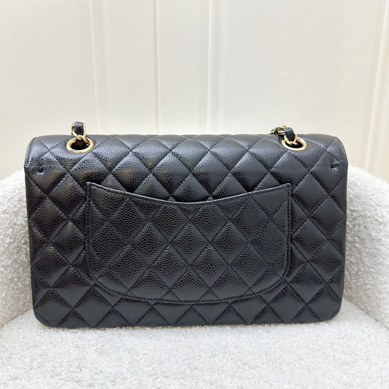 Chanel Medium Classic Flap CF in Black Caviar and GHW