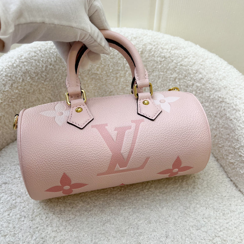 LV Papillon BB By the Pool Gradient Pink Empreinte Leather