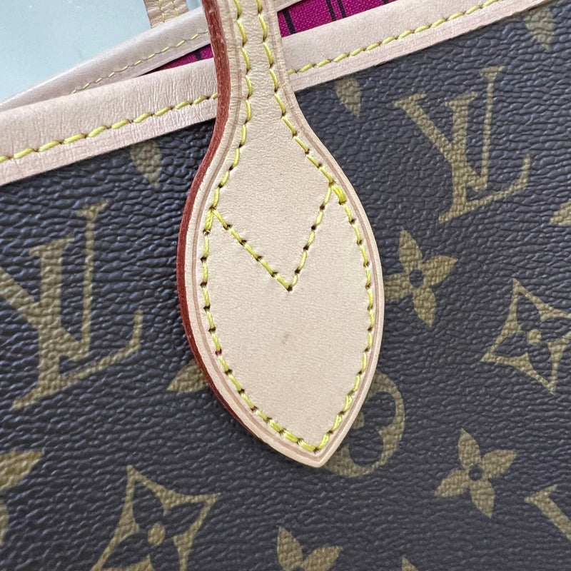 Louis Vuitton LV Neverfull MM in Monogram Canvas, Rouge Pivoine Interior and GHW
