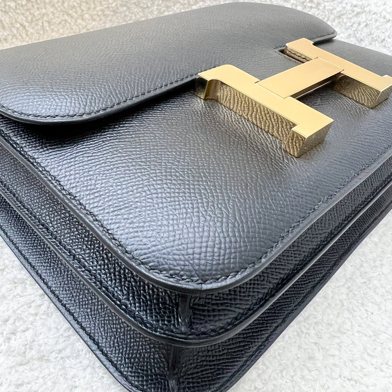 Hermes Constance 24 in Noir Black Epsom Leather and GHW