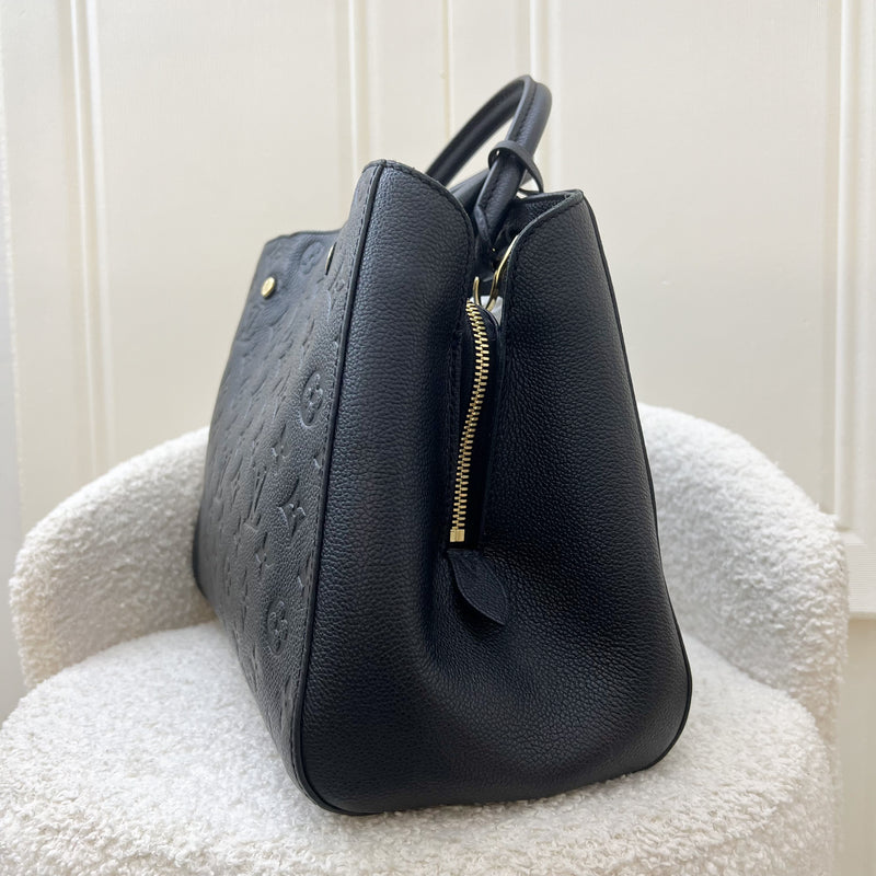 LV Montaigne MM in Black Empreinte Leather and GHW