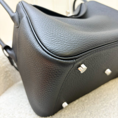 Hermes Lindy 26 in Noir Black Clemence Leather and PHW