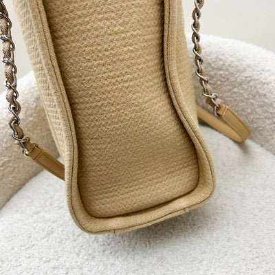 Chanel Small Deauville Tote in 22C Beige Fabric and SHW