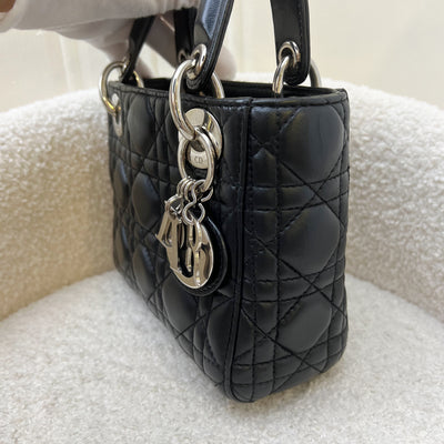 Dior Mini Lady Dior in Black Lambskin and SHW