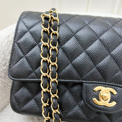 Chanel Medium Classic Flap CF in Black Caviar and GHW