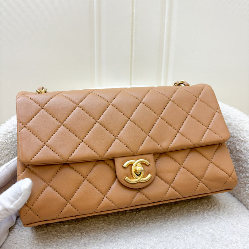 Chanel 23P Seasonal Flap Bag in Caramel Lambskin and AGHW