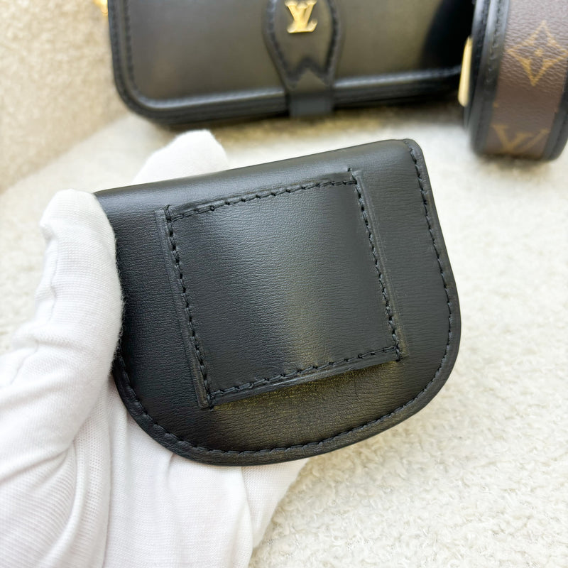 LV Officier Case in Black Calfskin and GHW