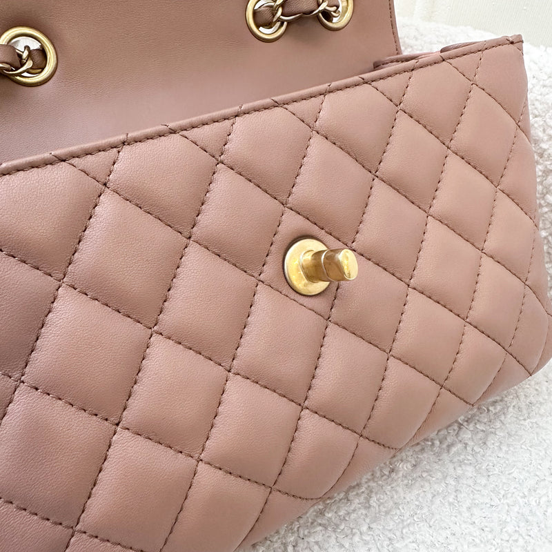 Chanel 18C Daily Companion Flap In Caramel Lambskin and AGHW