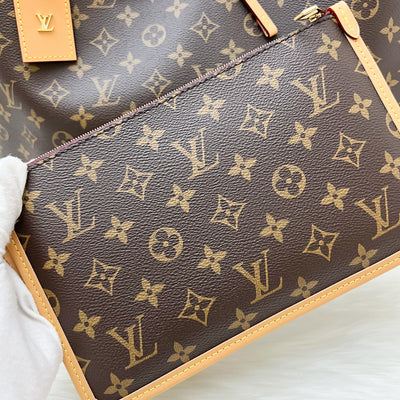 LV Carryall MM Hobo Bag in Monogram Canvas and GHW