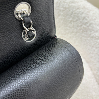 Chanel Medium Classic Flap CF in Black Caviar and SHW