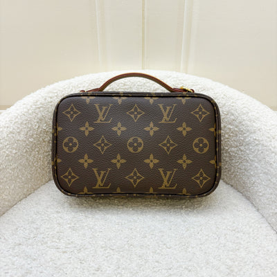 LV Utility Bag in Monogram Canvas and GHW with Beige Canvas Strap