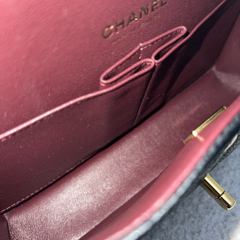 Chanel Small Classic Flap CF in Black Caviar and GHW