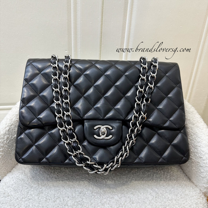 Chanel Jumbo Single Flap SF in Black Lambskin and SHW